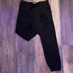 Black soft joggers